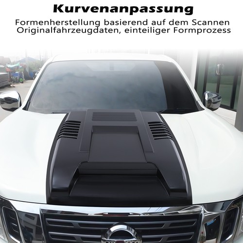 Tapa capó ventilación Nissan Navara NP300 2014-2020 negro mate - Imagen 4 de 10