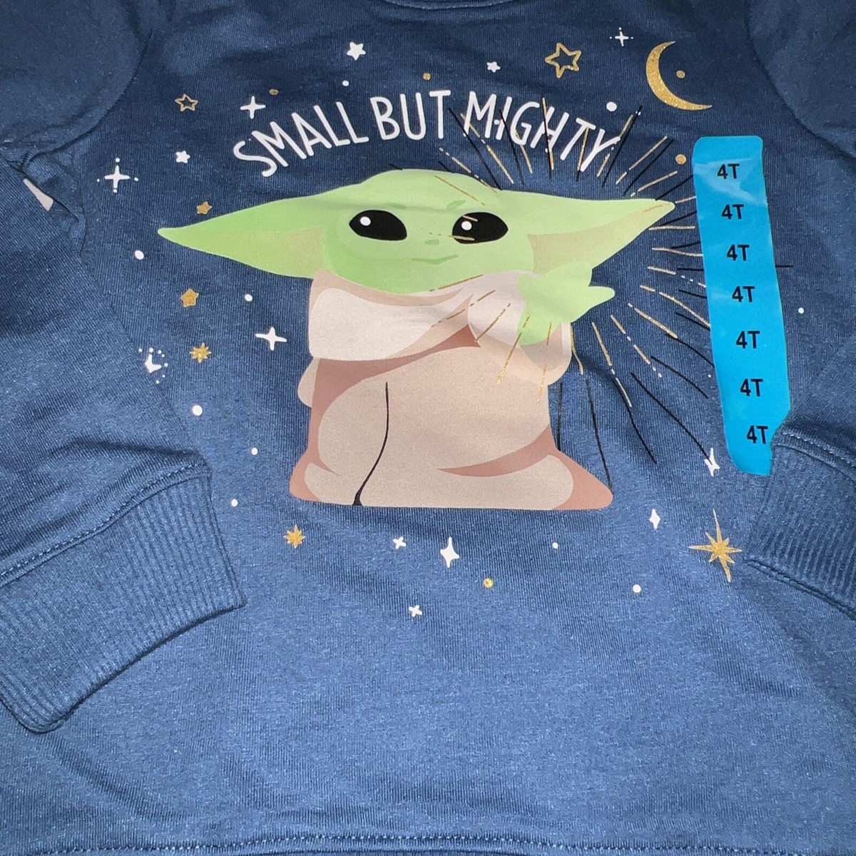 Star Wars Baby Yoda Grogu Sweatshirt Mandalorian Boys Size 4T