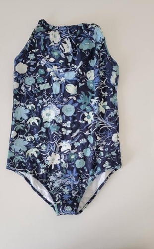 NWT NEW Gucci navy floral print bathing suit 6 12y 371675 - Picture 4 of 4