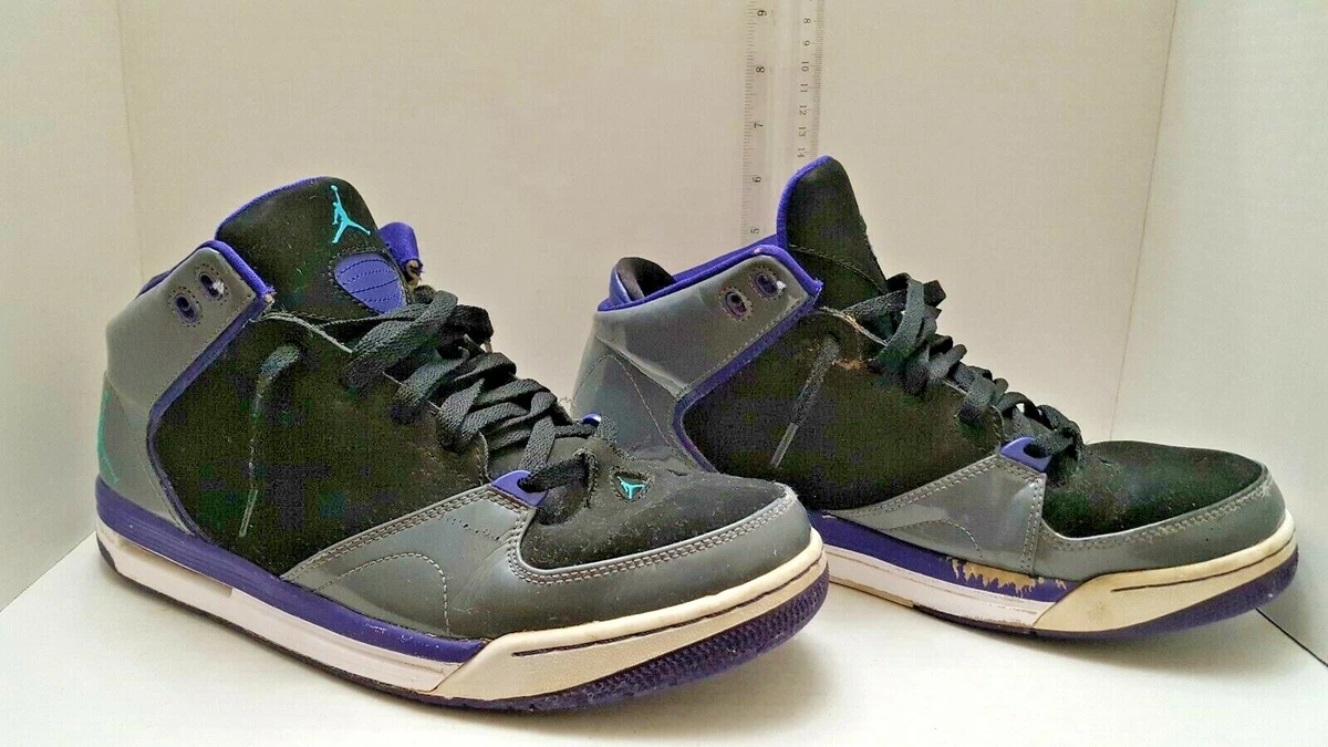 Nike Air Jordan Size 11 Purple Black White Teal Athletic