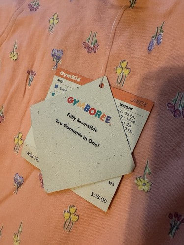 Vintage NEW Gymboree Wild Flowers 1998 Reversible Dress Large 4-5 - Picture 4 of 4
