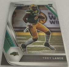 2021 Panini Prizm Draft Football Trey Lance North Dakota State Bison Rookie #120