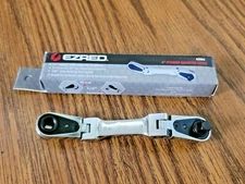 EZ Red 4" 1/4" square dr & 1/4" Hex dr Combo Flex Head Ratchet Tool #4S04