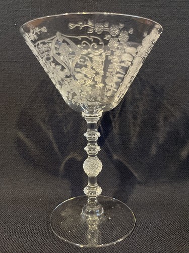 5 Cambridge Elegant Glass Diane Pattern Champagne/Tall Sherbet Glasses 6 1/4" - Picture 5 of 21