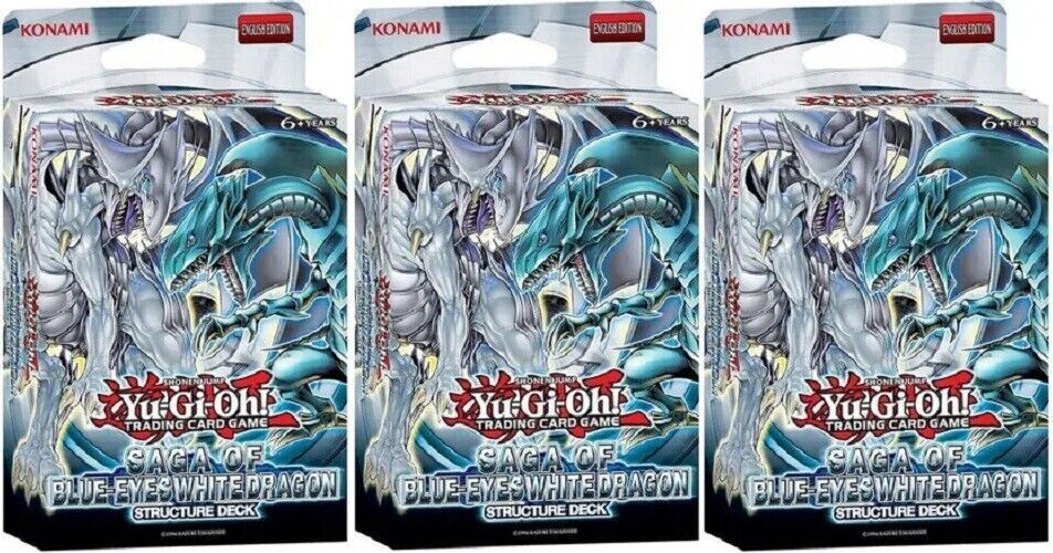 yugioh 3x saga of blue eyes white dragon structure deck Konami : Toys & Games This deck isnt just a collection of 50 cards Konami Yu-Gi-Oh Saga of Blue-Eyes