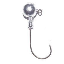 FT Round Head Jig, Unpainted Body, Ball Collar, (3) Styles Hooks, (10) Per Pack