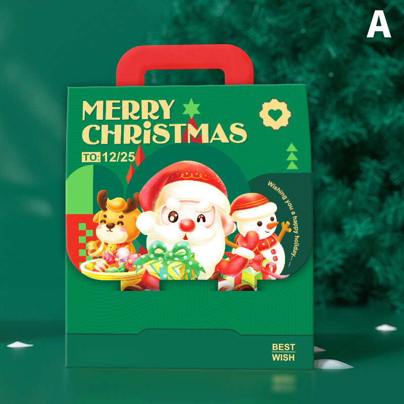 Hand Carrying Biscuits Portable Christmas Gift Bag Packing Box Gift Box