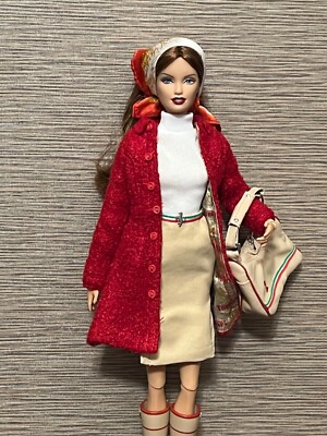 2005 Ferrari Barbie. Preowned. Bodyswapped. Articulated. Rerooted