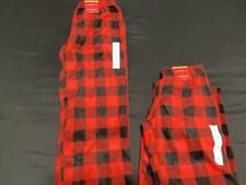  2  SZ Kids L 10/12 Wondershop Kids Pajama Pants Red Checkered 