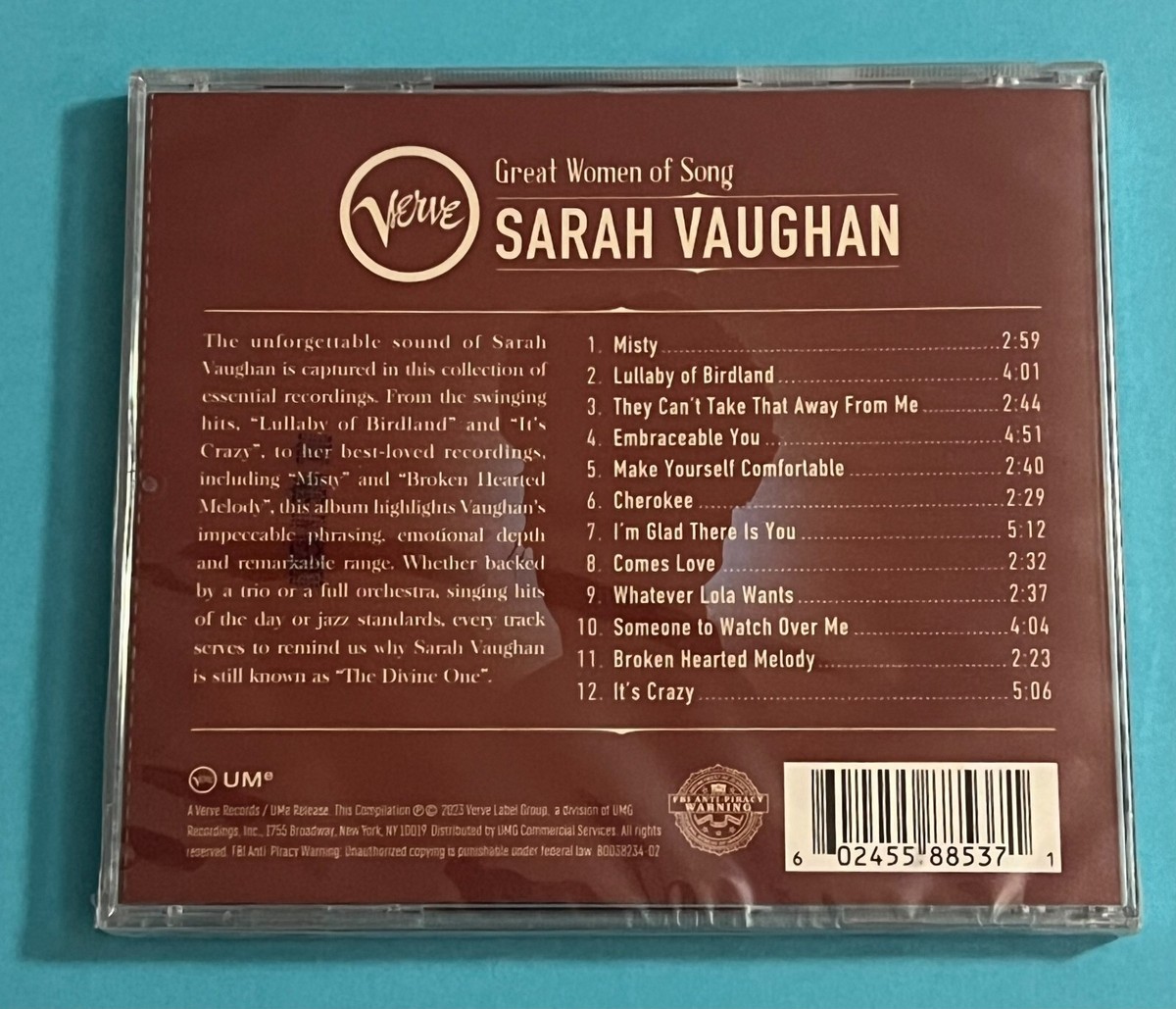 その他 Sarah Vaughan: Eight Classic Albums [CD] Sarah Vaughan – Eight Classic Albums – 4 x CD (Compilation