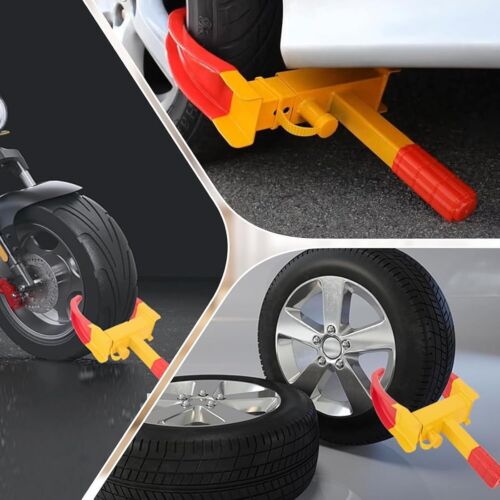 HEAVY DUTY WHEEL CLAMP CAR SECURITY CLAMPS LOCKS FOR CARAVAN VAN TRAILER LOCK - Picture 4 of 13