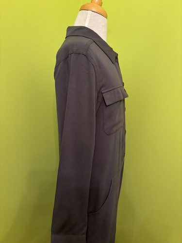 GB Girls Size M 8-10 Gray Mechanic Style Button Up Jumpsuit - Picture 7 of 11