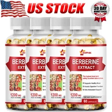 Berberine Capsules 1200mg High Potency Anti-inflammatory Blood Sugar Balance