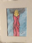 Original Artwork Painting, Matted "Inocculation" 5"x 7" signed Outsider Art — photo 10