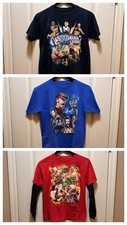 3 WWE Youth T-Shirts Size 18/20 - John Cena, Rey Mysterio, CM Punk, The Rock
