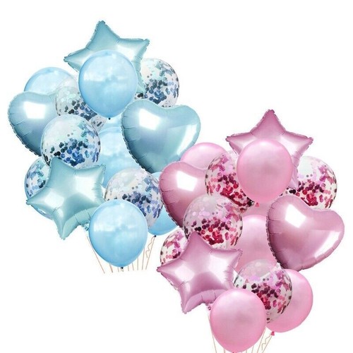14pcs/set Wedding Birthday Balloons Latex Foil Ballon Kids Girl Baby Party Decor - Picture 5 of 16