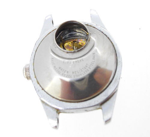 Watch Timex Electric Silvertone Stainless Back Women's Not running for parts - Picture 4 of 4