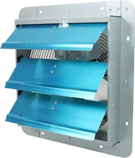 14 Inch Shutter Exhaust Fan, Exhaust Fan Wall Mounted, Automatic Aluminum Shutte