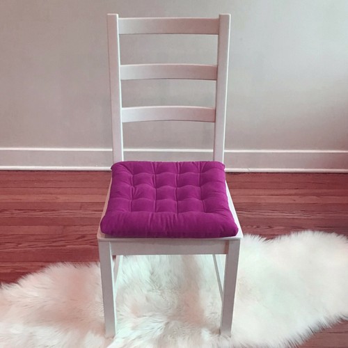  15 Zoll Quadratisch getuftete Plüsch Stuhlauflage/Kissen Küche Barhocker Esszimmer Raffhalter - Bild 101 von 181