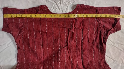 Maxi Dress Short Sleeve Black Gold Red Stripes Size 44 V Neck - Picture 10 of 12