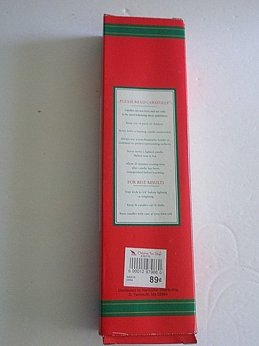 Christmas Snowmen Candles Tapers 10" Christmas Tree Shops Unused New - Picture 2 of 3