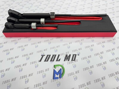 Snap-on Tools SPAIN NEW RED 3-Piece Quick Adjust Plier Wrench Foam