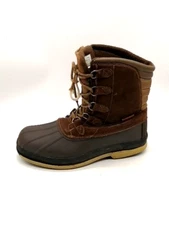 Nortiv8 Boots Mens Brown 9 Hiking Winter Duck Shoe Leather Waterproof 170390-M