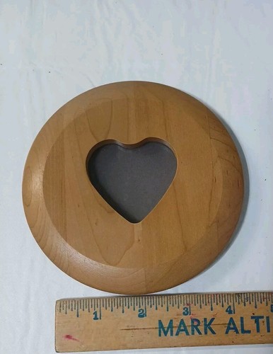 Longaberger 2005 Hostess Appreciation Lid Warm Brown Heart Photo Frame - Picture 4 of 5