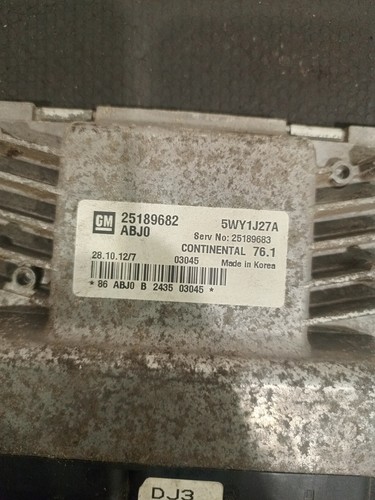 CENTRALINA MOTORE CHEVROLET CRUZE MK1 5DR 2.0 2012 ECU 25189682 #9 - Foto 3 di 3