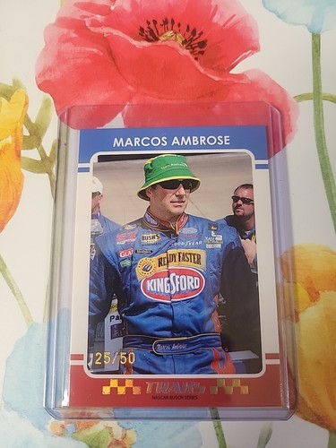 2007 PressPass Traks Marcos Ambrose Gold 50 (RC)