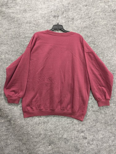 Women's Red Cats Logo Long Sleeve Crew Neck Sweatshirt Plus Size 24W - Picture 4 of 7