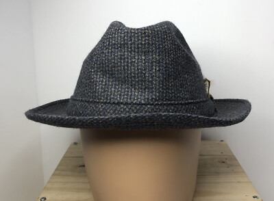 Vintage Adam New York Fedora Hat Large 100% Wool Made in USA