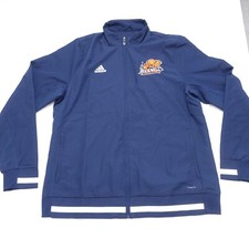 Adidas Track Jacket Boys Large Blue Bucknell Bison Basketball Climalite Full Zip