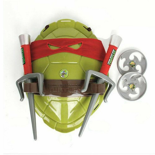 2023 Kids Boys Teenage Mutant Ninja Turtles Party Costume Back Shell Mask Toys - Picture 6 of 10