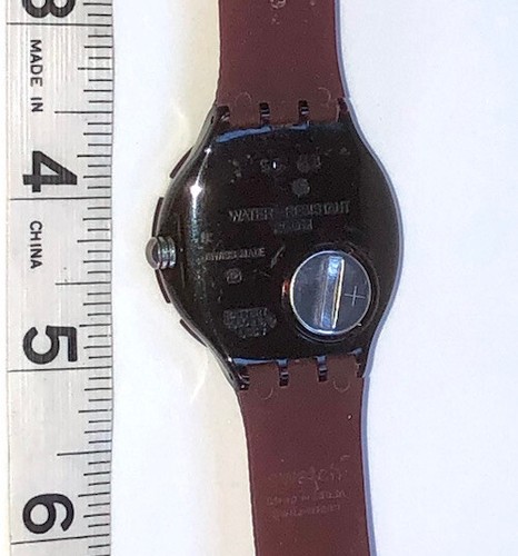 Swatch Scuba 1996 SDR100 madera roja nuevo funciona - Imagen 15 de 15