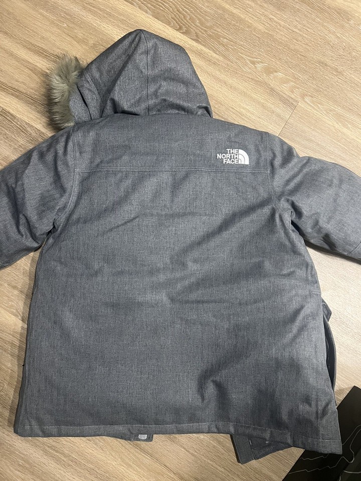 Men's The North Face Grey Novelty McMurdo 600 Down Parka Jacket Coat