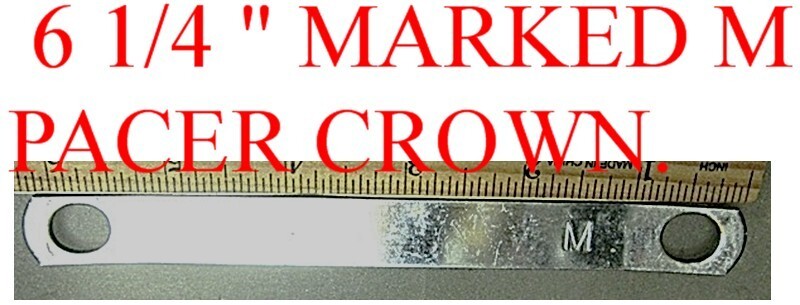 ROLLER SKATE one JUMP BAR 6 1/4 " LONG MARKED M PACER CROWN