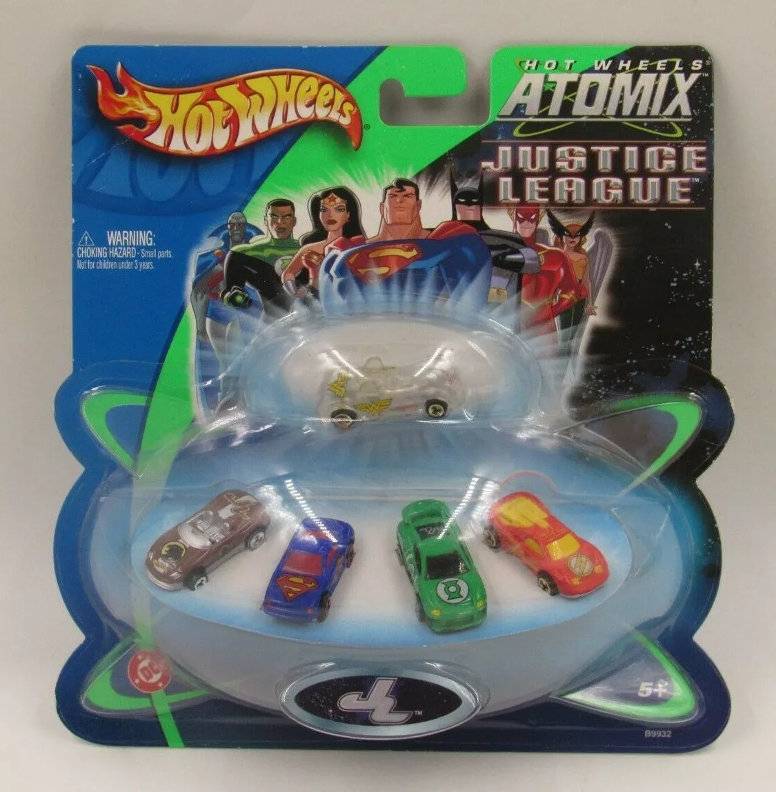 Hot Wheels Atomix Justice League Set of 5 Micro Vehicles in Package