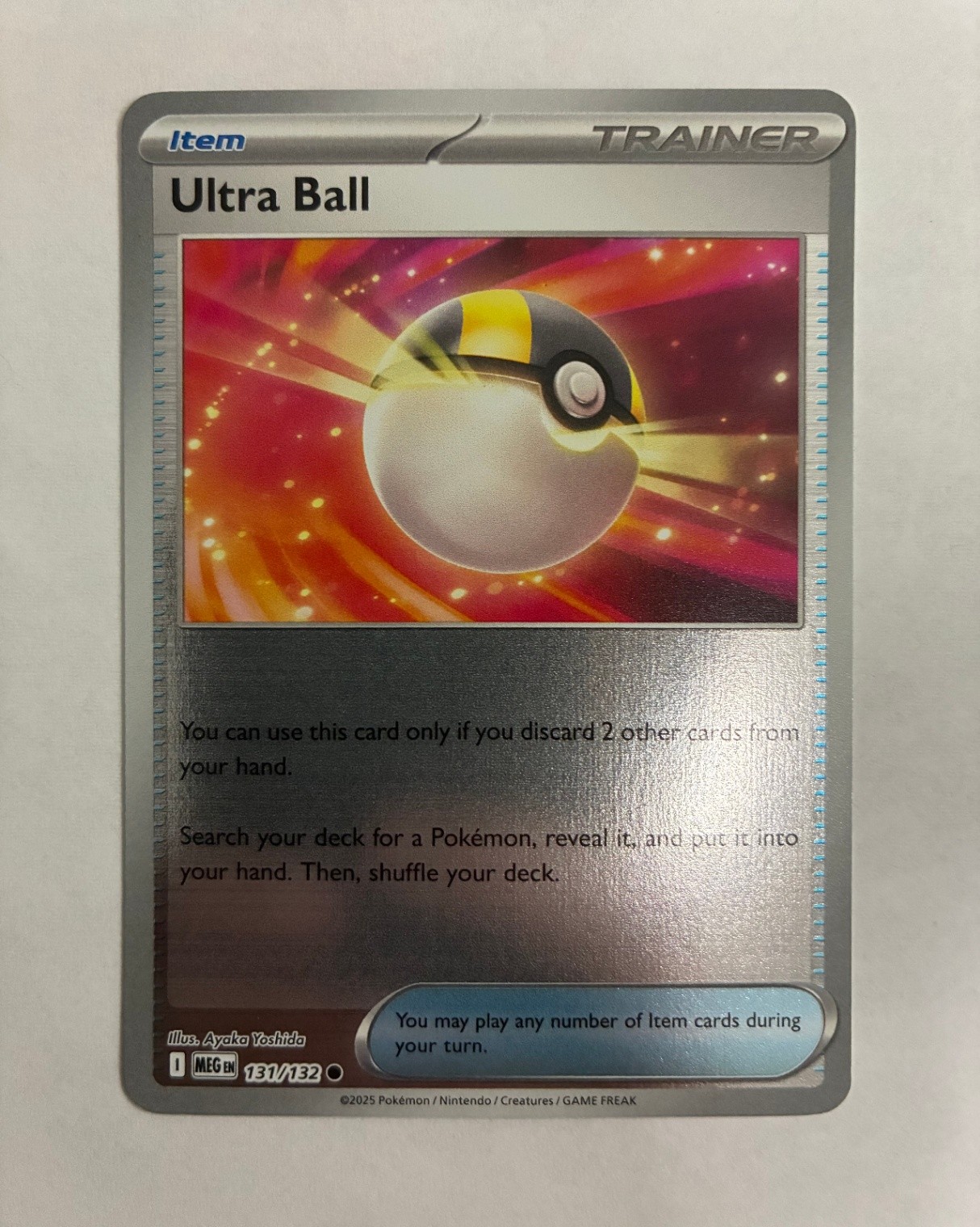 Ultra Ball Common ME01: Mega Evolution 131/132 NM