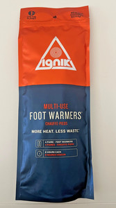 NEW Ignik Multi-Use Foot Warmers 4 Pairs 8 Hours Each Resealable Pouch