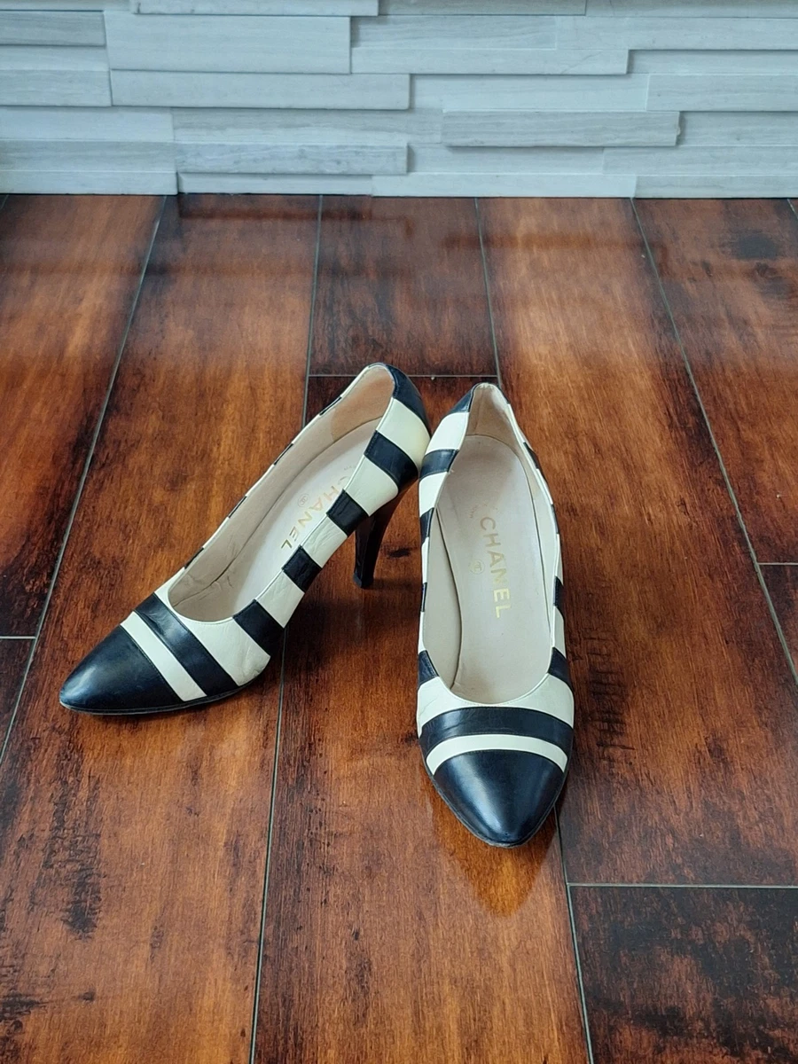 CHANEL Pump Striped Heels for Women for sale | eBay