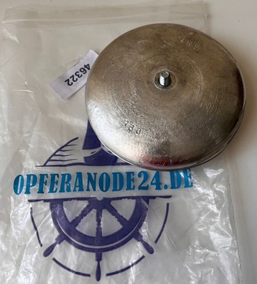 Teller-Anode Aluminium Ruderanode Scheibenanode Paar (2 Stück) 130 mm 830g NEU !