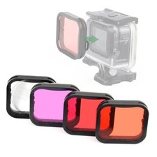 4 Pack Underwater Dive Filters for GoPro Hero 5 6 4 Pack for Hero 7 6 5 Housing