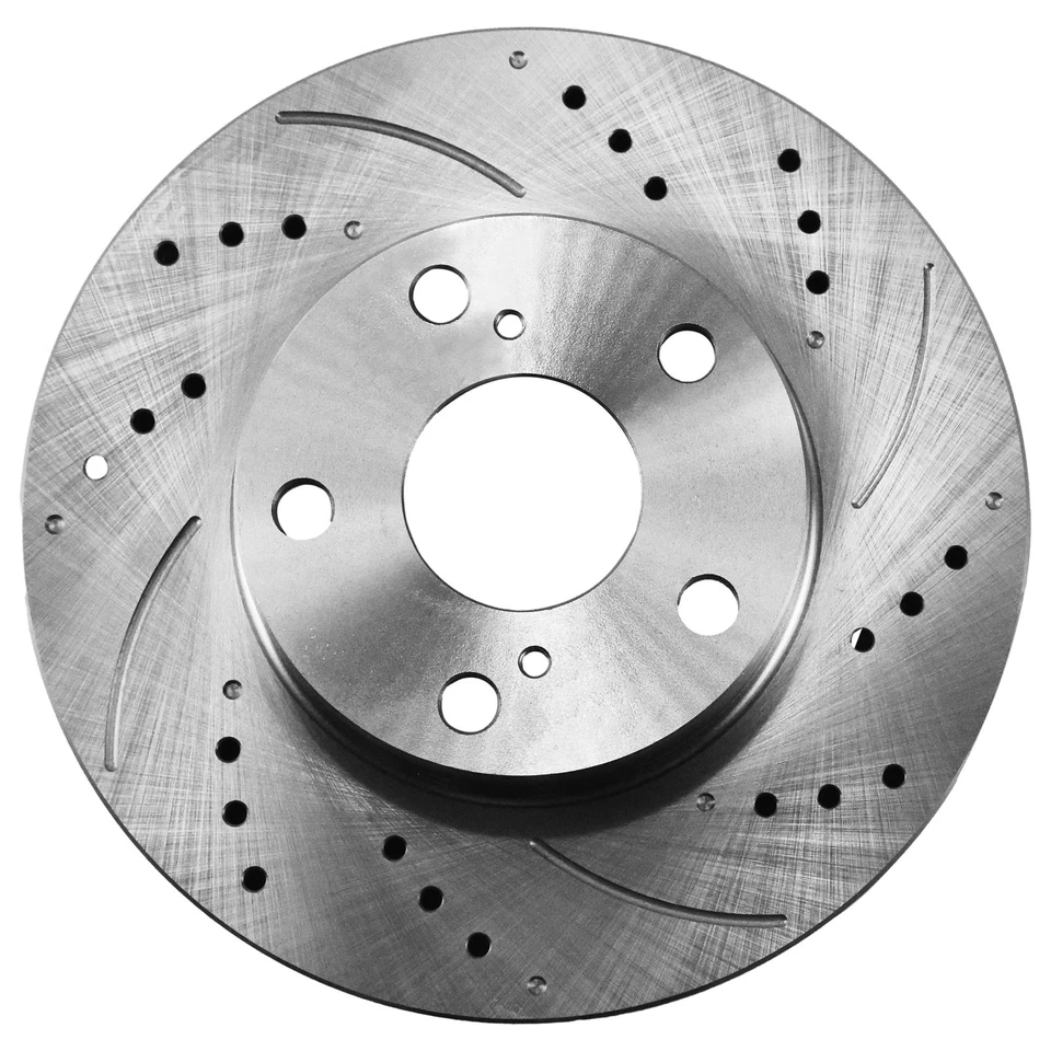 Front Drilled Rotors Ceramic Brake Pads For 2005 - 2013 2014 2015 Toyota Tacoma - Изображение 4 из 4