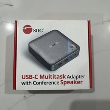 SIIG USB-C Multitask Mini Dock with Conference Speaker (judk0s11s1) CC11209X