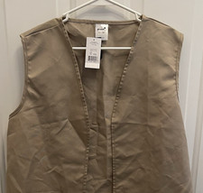 NWT Girl Scouts Official Cadette Senior Ambassador Vest Tan Size Teen L