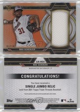 2021 Topps Triple Threads Single Jumbo Relics Amber /18 Max Scherzer #SJR-MSH