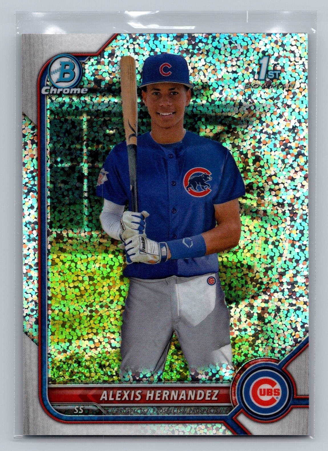 2022 Bowman Chrome Alexis Hernandez Prospects Speckle Refractor #/299 #BCP-172