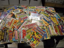 50 Old Comics Marvel DC War Silver X-Men Bat Strange Tales#84 Low Grade Lot#646