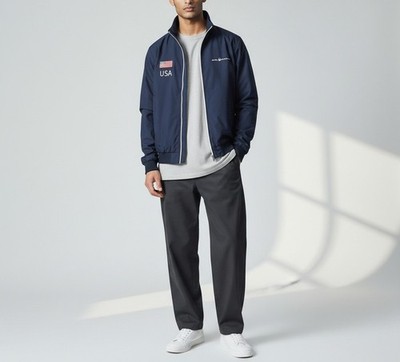 Sail Racing International Lumber Jacke Herren XS United Staaten Flag Netzfutter